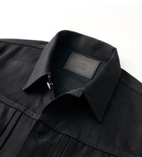Carica l'immagine nel visualizzatore di Gallery, GIACCA DENIM Nero