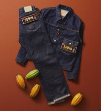 Carica l'immagine nel visualizzatore di Gallery, EDWIN× GIACCA IN DENIM CACAO STYLE EDS