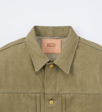 Carica l'immagine nel visualizzatore di Gallery, GREEN DENIM JACKET