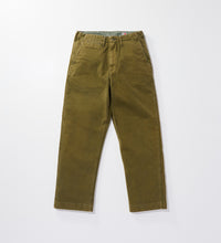 画像をギャラリービューアに読み込む, CHINO TROUSERS Khaki sulfur dyed