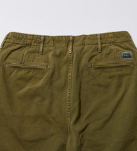 画像をギャラリービューアに読み込む, CHINO TROUSERS Khaki sulfur dyed