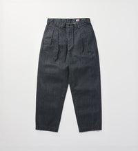 Charger l'image dans la galerie, 2TUCK TROUSERS GRAY DENIM