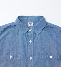 Carica l'immagine nel visualizzatore di Gallery, WORK SHIRTS S/S Black Chambray