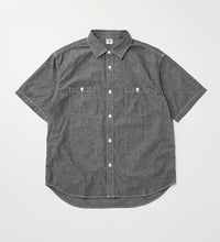 Carica l'immagine nel visualizzatore di Gallery, WORK SHIRTS S/S Black Chambray