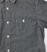 Carica l'immagine nel visualizzatore di Gallery, WORK SHIRTS S/S Black Chambray