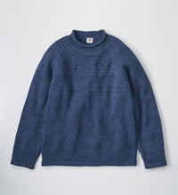 Carica l'immagine nel visualizzatore di Gallery, COTTON ROLL NECK KNIT Blue