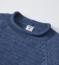 Carica l'immagine nel visualizzatore di Gallery, COTTON ROLL NECK KNIT Blue