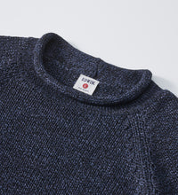 Carica l'immagine nel visualizzatore di Gallery, COTTON ROLL NECK KNIT Navy