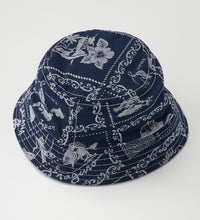 Load image into Gallery viewer, EDWIN×reyn spooner reversible hat navy
