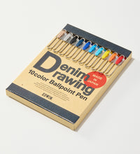 Load image into Gallery viewer, DENIM DRAWING 10color Ballpoint Pen