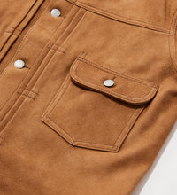 Cargar imagen en el visor de la galería, Chaquetas de cuero beige