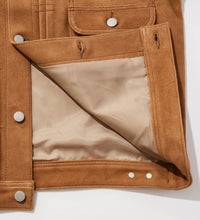 Cargar imagen en el visor de la galería, Chaquetas de cuero beige