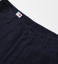 画像をギャラリービューアに読み込む, INDIGO GARMENTS FATIGUE PANTS Moleskin