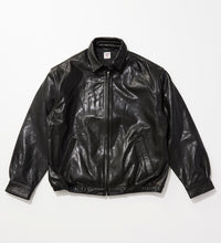 Carica l'immagine nel visualizzatore di Gallery, Zip Up in pelle JKT nero