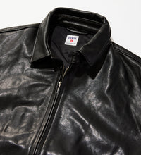 Carica l'immagine nel visualizzatore di Gallery, Zip Up in pelle JKT nero