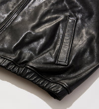 Carica l'immagine nel visualizzatore di Gallery, Zip Up in pelle JKT nero