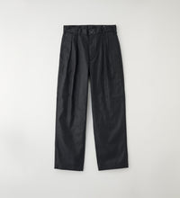 Load image into Gallery viewer, 2TUCK TROUSERS Twill Black
