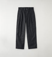 2TUCK TROUSERS Twill Black