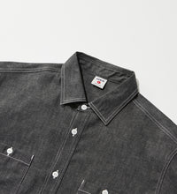 Charger l&#39;image dans la galerie, WORK SHIRTS Black Chambray
