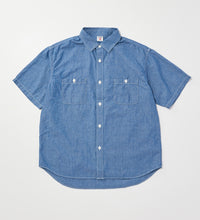 Load image into Gallery viewer, WORK SHIRTS S/S Black Chambray
