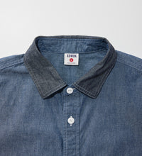 Load image into Gallery viewer, WORK SHIRTS S/S Chambray 2tone
