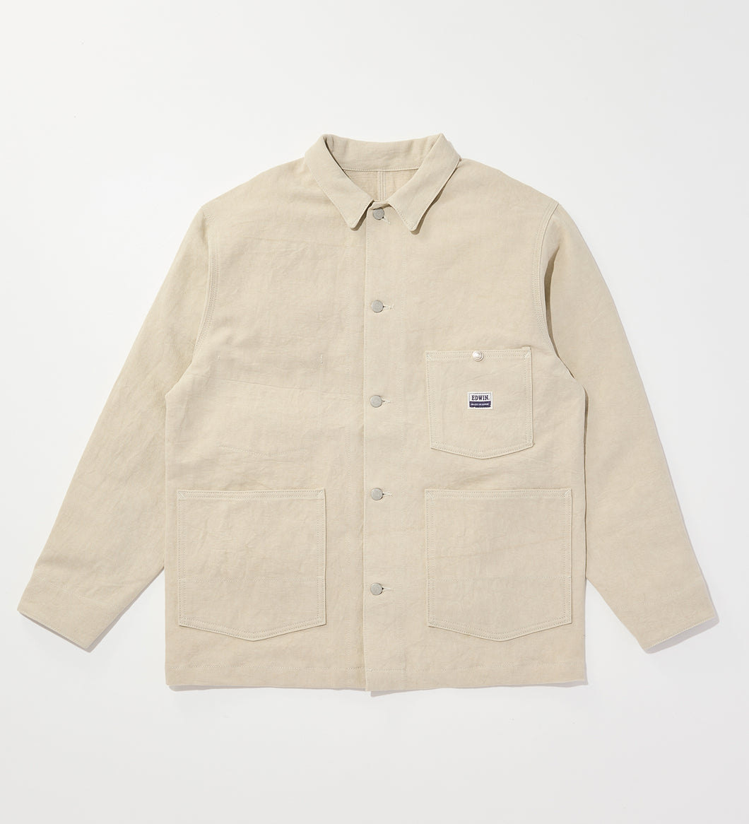 COVERALL COTTON LINEN Ecru