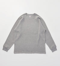 画像をギャラリービューアに読み込む, HEAVY WAFFLE TEE L/S Gray
