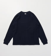 HEAVY WAFFLE TEE L/S Navy