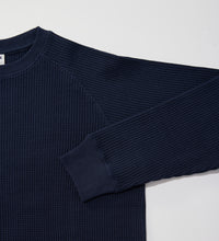 画像をギャラリービューアに読み込む, HEAVY WAFFLE TEE L/S Navy
