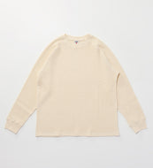 HEAVY WAFFLE TEE L/S White