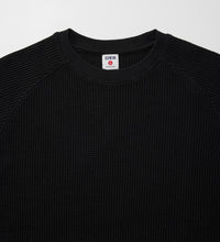 画像をギャラリービューアに読み込む, HEAVY WAFFLE TEE L/S Black
