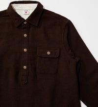画像をギャラリービューアに読み込む, [Coming soon]PULLOVER WORK SHIRT Brown
