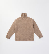 画像をギャラリービューアに読み込む, [Coming soon]TURTLE NECK KNIT Light Brown
