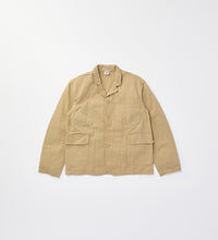 画像をギャラリービューアに読み込む, [Coming soon]TAILORED WORK JACKET Khaki Beige
