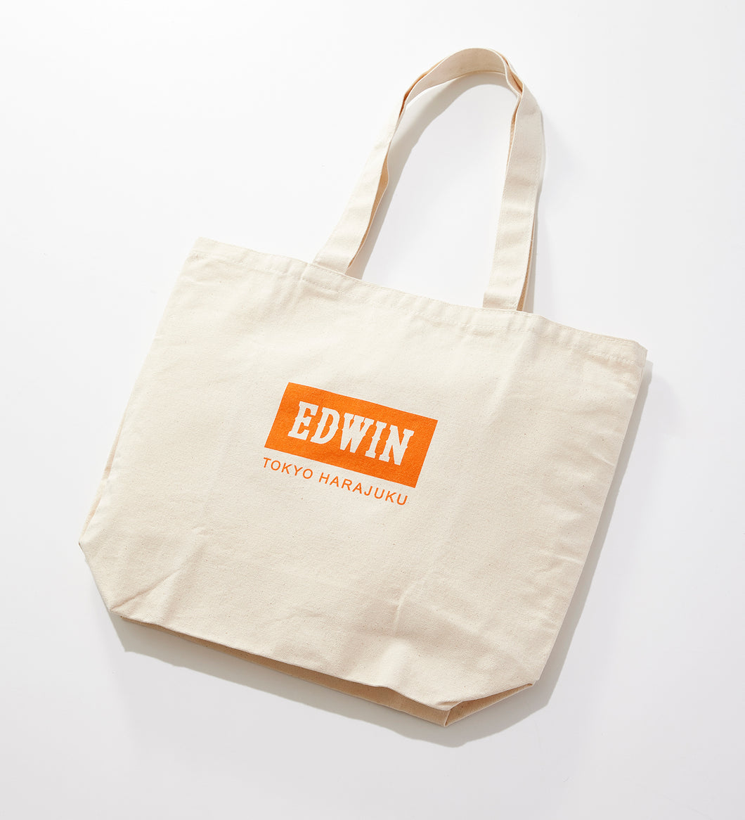 EDWIN Logo Tote Bag Orange
