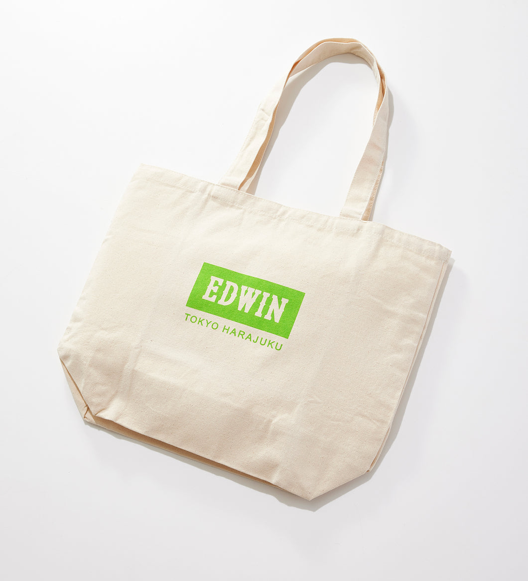 EDWIN Logo Tote Bag Green