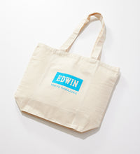 Load image into Gallery viewer, EDWIN Logo Tote Bag Sky Blue
