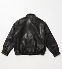 Load image into Gallery viewer, ZIP UP Leather JKT Black
