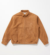 ZIP UP JACKET Suede Beige