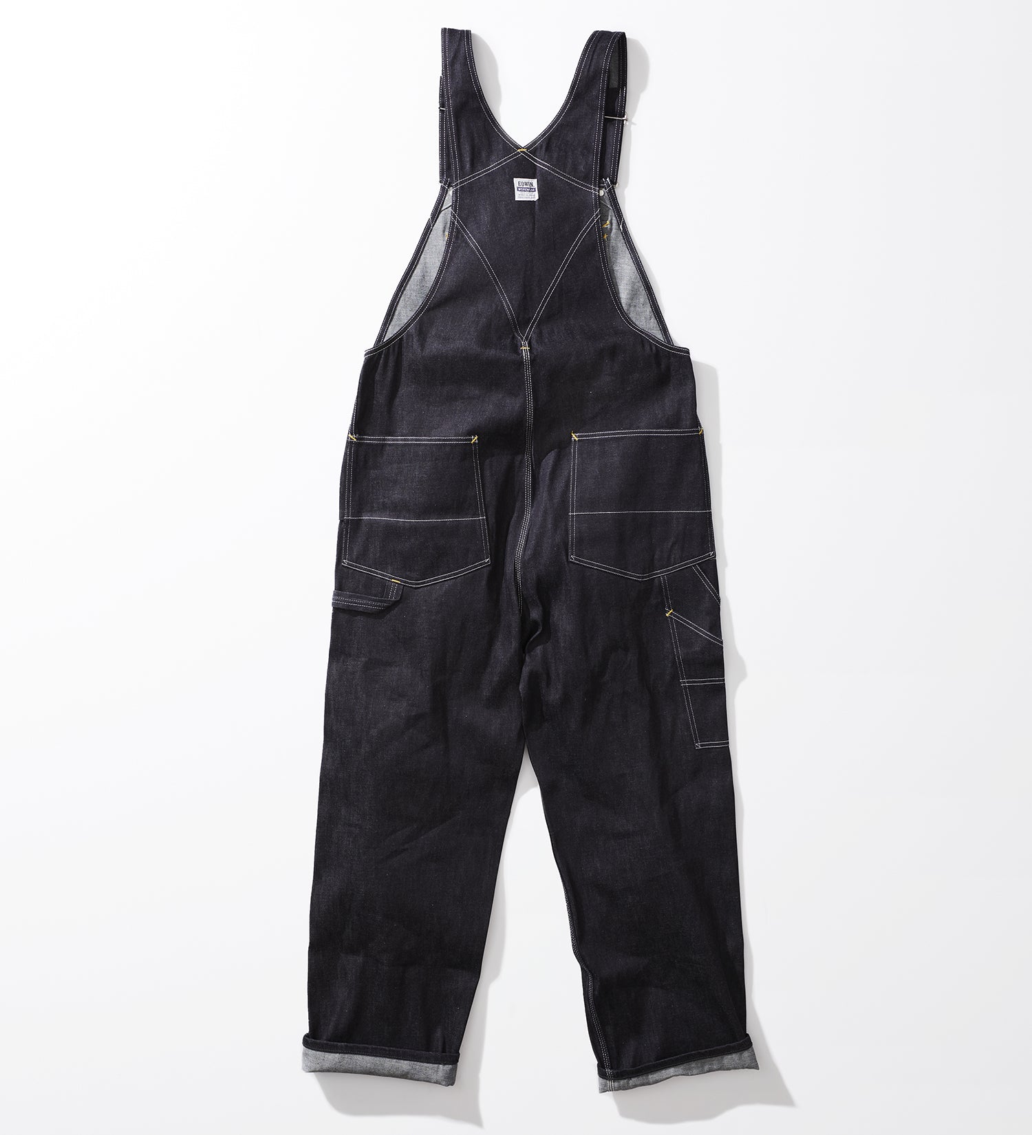 Needlns coverall 10oz denim paint black